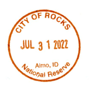 CITY OF ROCKS - Stamp