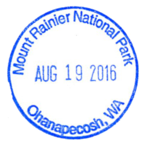 Mount Ranier National Park - Stamp