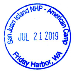 San Juan Island NHP - American Camp - Stamp