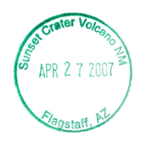 Sunset Crater National Monument - Stamp